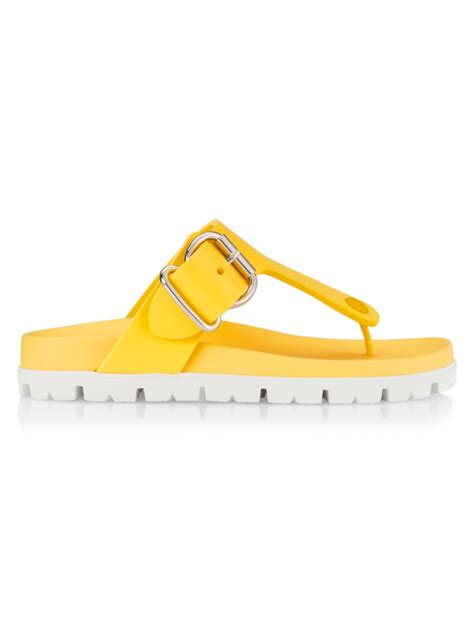 prada lug sole thong sandals|farfetch Prada shoes.